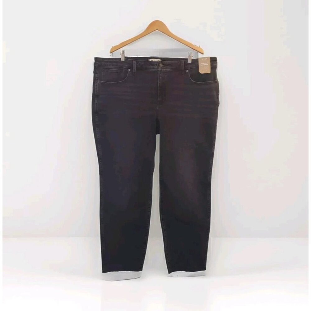 Madewell Plus Mid-Rise Stovepipe Jeans in Armand Wash: Raw-Hem Edition Size 24W